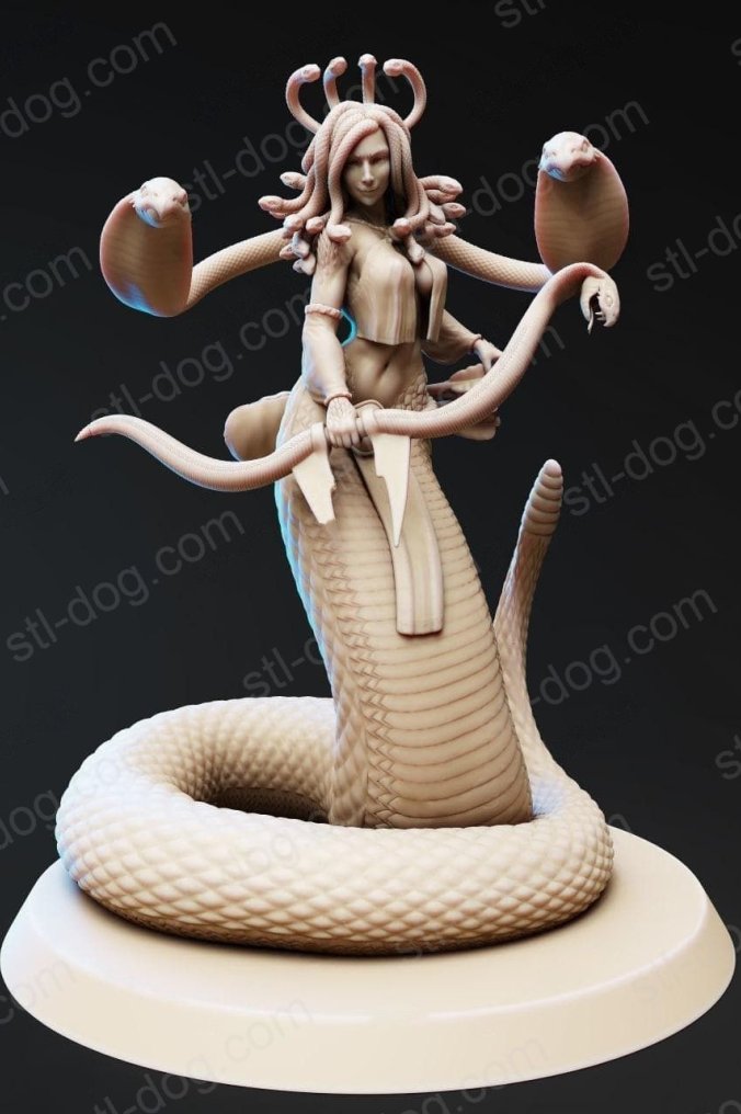 美杜莎(Pureblood-Medusa) 3D打印图纸